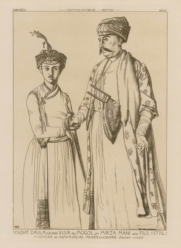 Soudiat Daula, Grand Vizier of the Mongols og hans sønn, Mirza Mani (1774) av French School