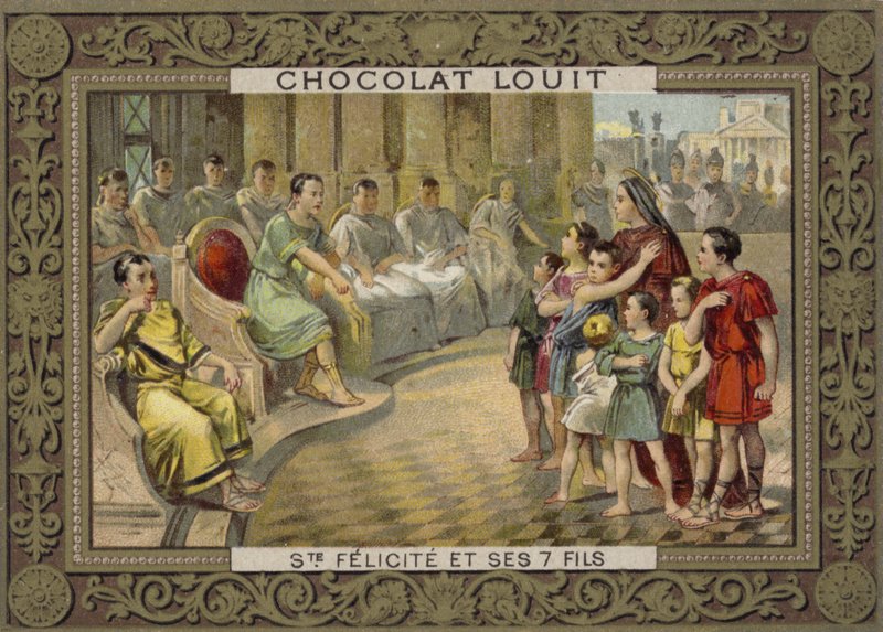 St. Felicitas av Roma og hennes syv sønner av French School