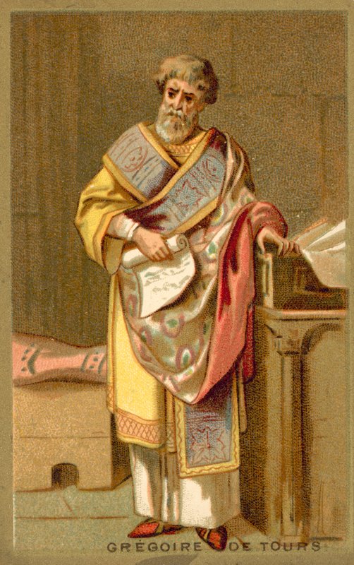 St Gregory of Tours , frankisk biskop og historiker av French School