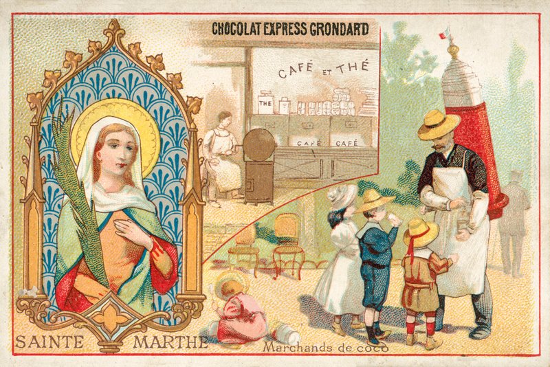 St Martha (chromolitho) av French School