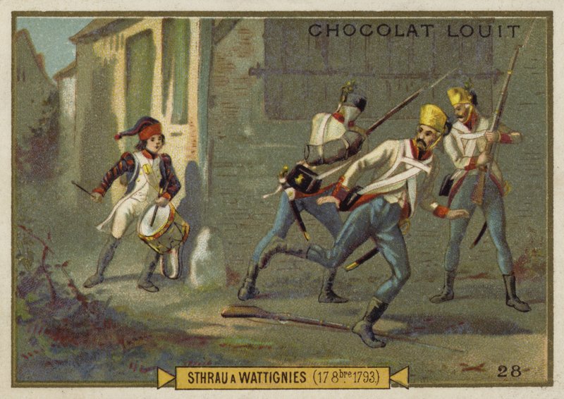 Sthrau i slaget ved Wattignies, franske revolusjonskriger, 17. oktober 1793 av French School