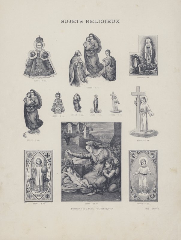 Religiøse emner (gravering) av French School