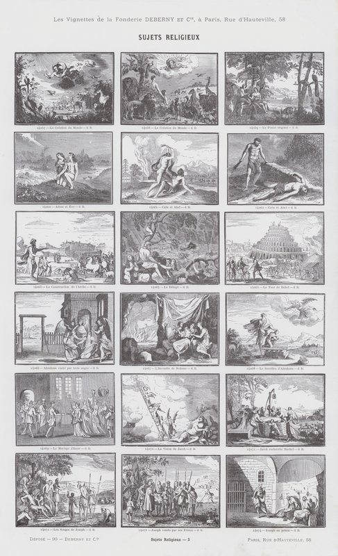 Religiøse emner (gravering) av French School