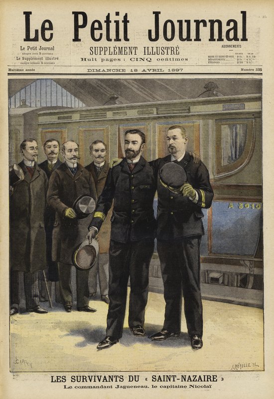 Overlevende etter forliset av Ville de Saint Nazaire, 1897 av French School