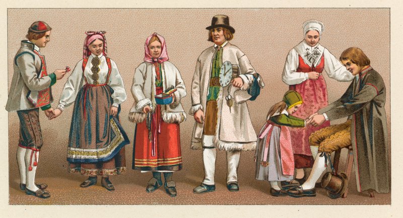 Sverige og Norge Costume av French School