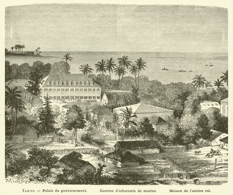 Tahiti (gravering) av French School