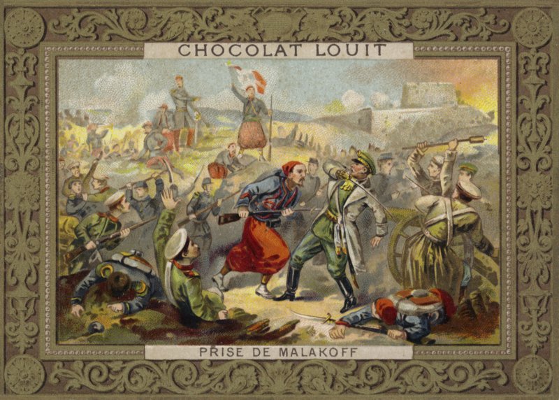 Ta av Malakoff Redoubt, beleiring av Sevastopol, Krim-krigen, 7. september 1855 av French School