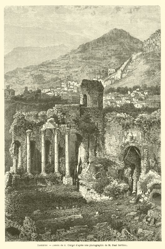 Taormine (gravering) av French School
