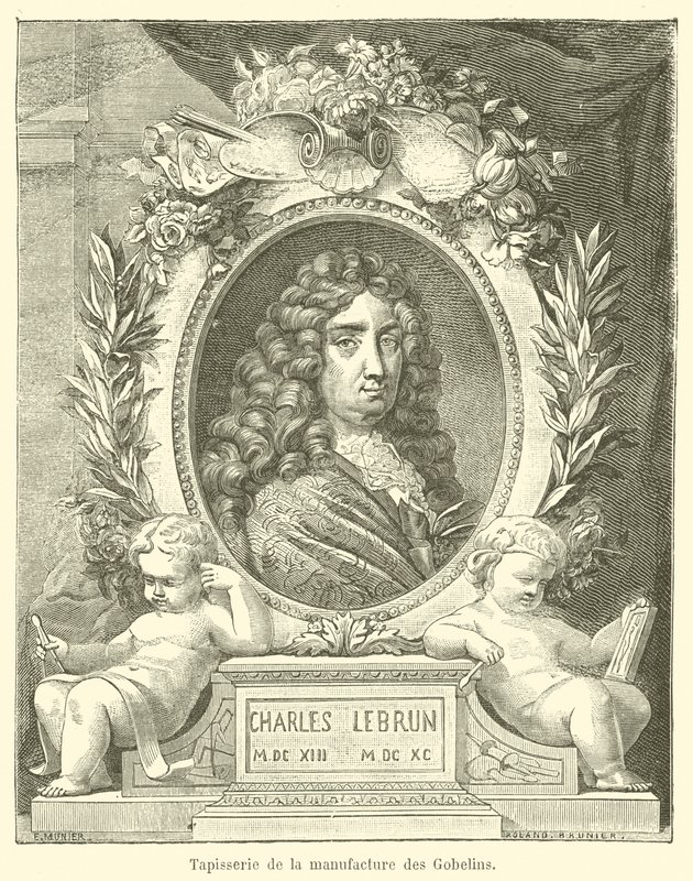 Tapet fra Gobelins-fabrikken (gravering) av French School