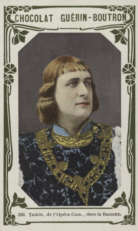 Taskin, fra Opera-Comique, i La Basoche (farget bilde) av French School