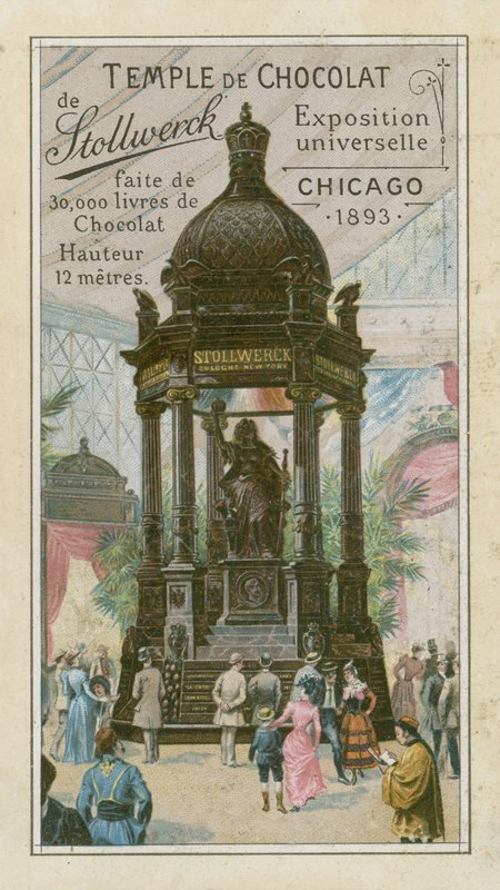Sjokoladetempel av Stollwerck av French School