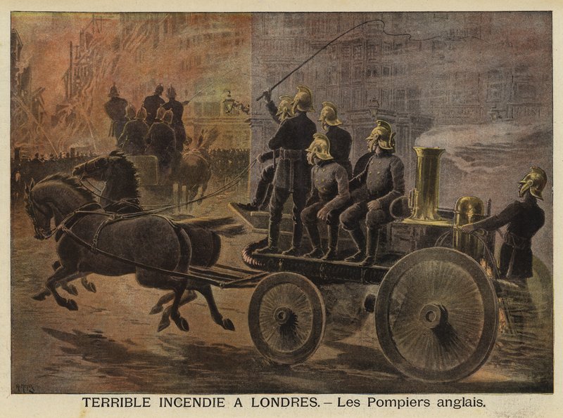 Forferdelig brann i London, 1897 av French School