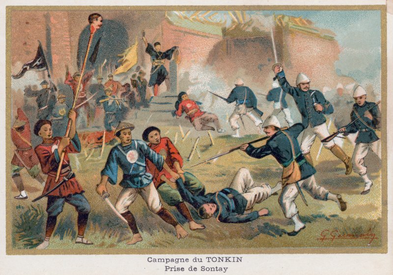 Capture of Sontay av French School