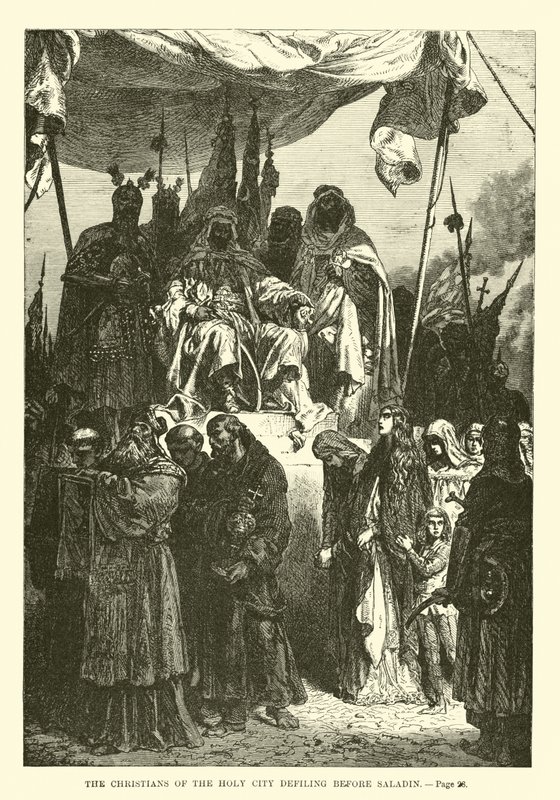 De kristne i Den hellige by besmitter før Saladin av French School