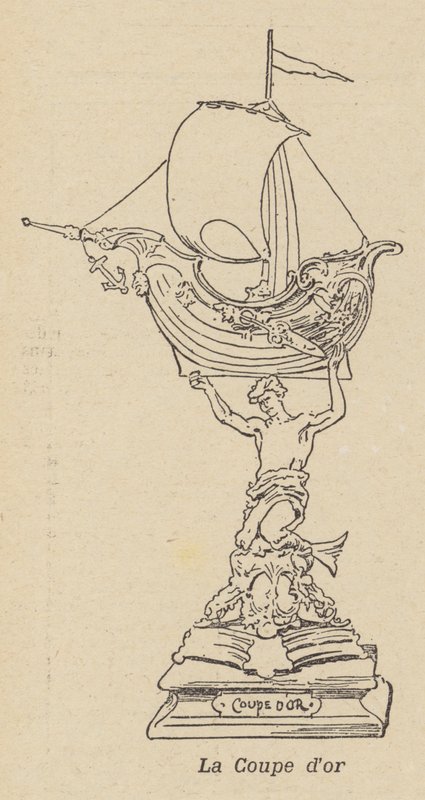 Coupe d#39;Or, trofé for en vannturnering holdt i Sète, Frankrike (lito) av French School