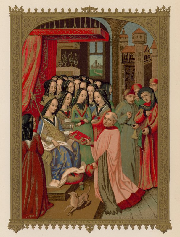 Court of Mary of Anjou, kone til Charles VII av French School