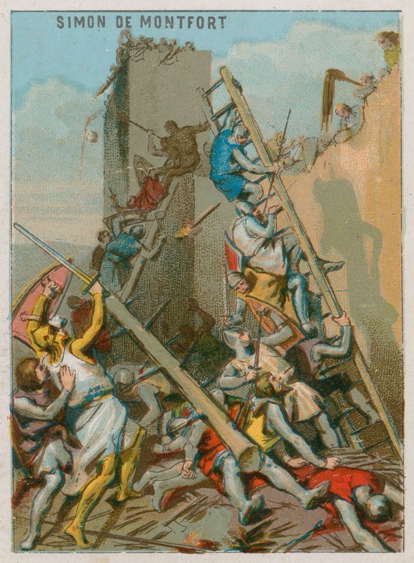 Simon de Montforts død av French School