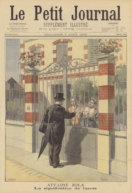 Injurierettssaken mot Emile Zola av French School