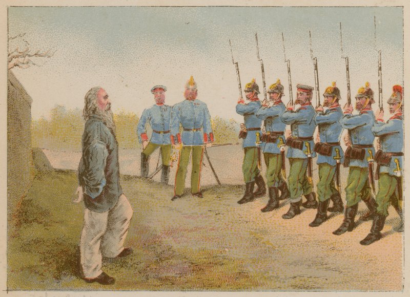 Henrettelsen av Francois Debergue av French School