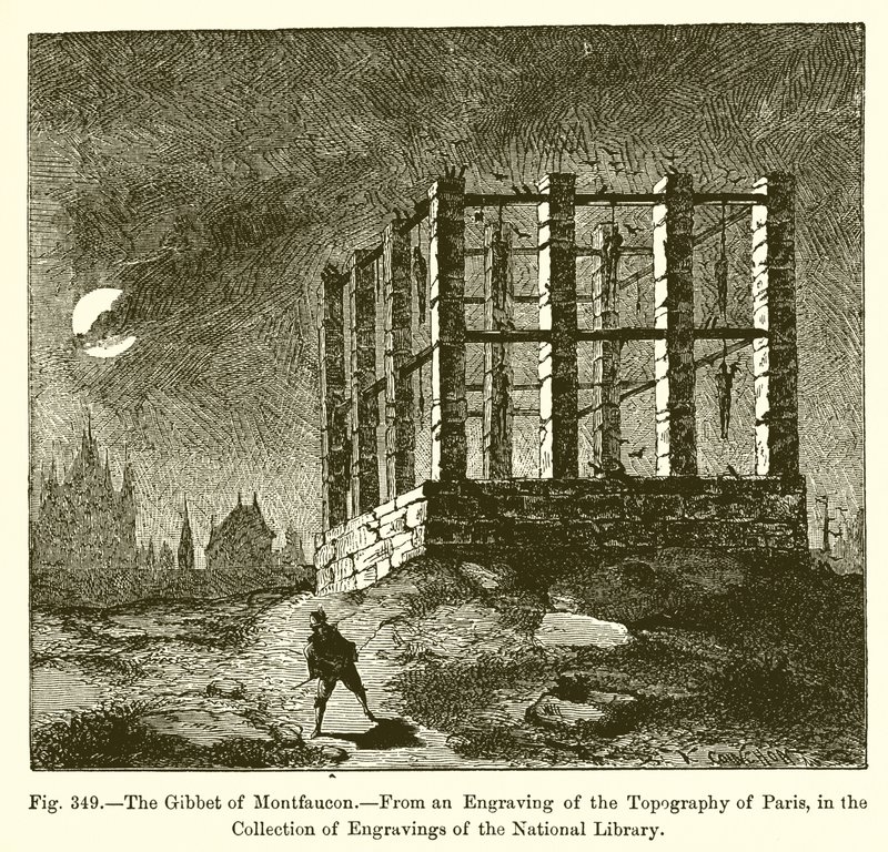 Gibbet av Montfaucon av French School