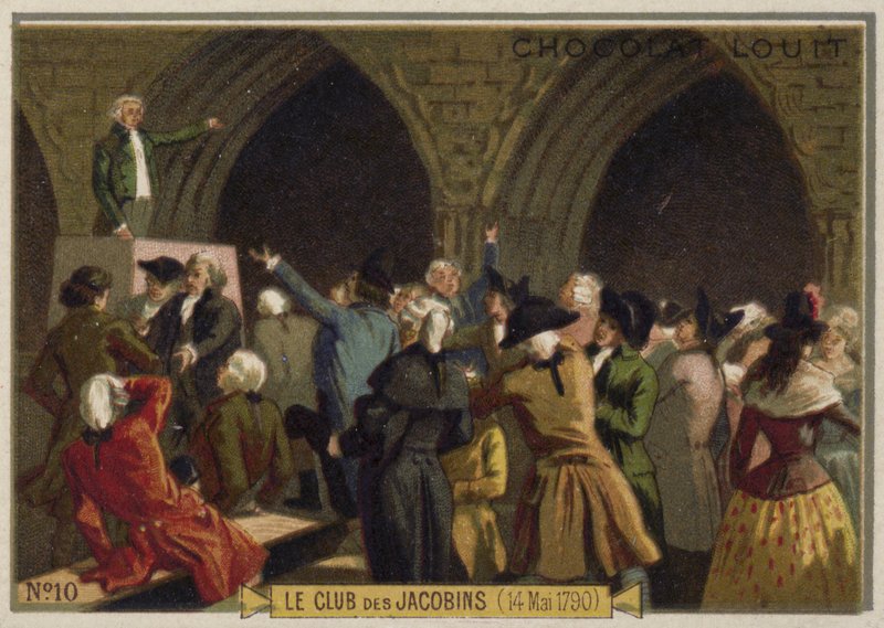 Jacobin Club, den franske revolusjonen, 14. mai 1790 av French School