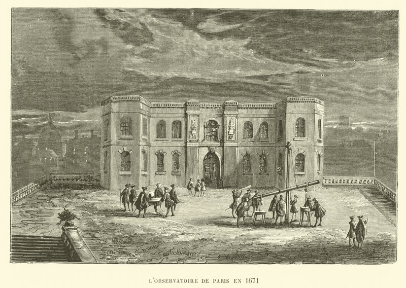 Observatoriet i Paris i 1671 (gravering) av French School