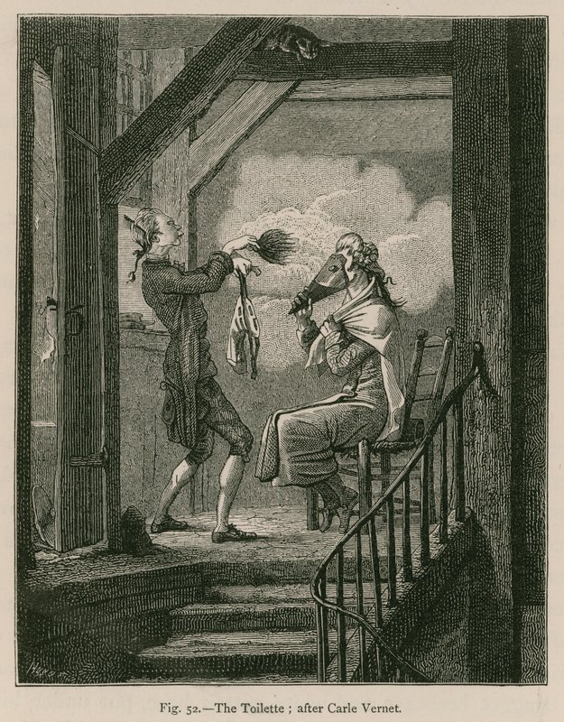 The Toilette; etter Carle Vernet av French School