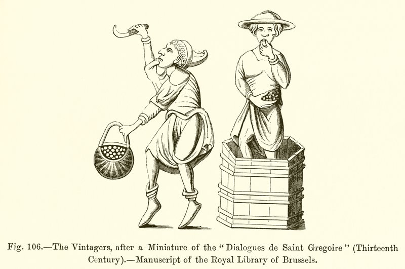 The Vintagers, etter en miniatyr av Dialogues de Saint Gregoire av French School