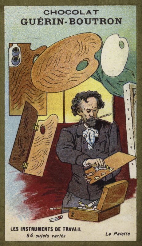 Kunstnerpaletten av French School