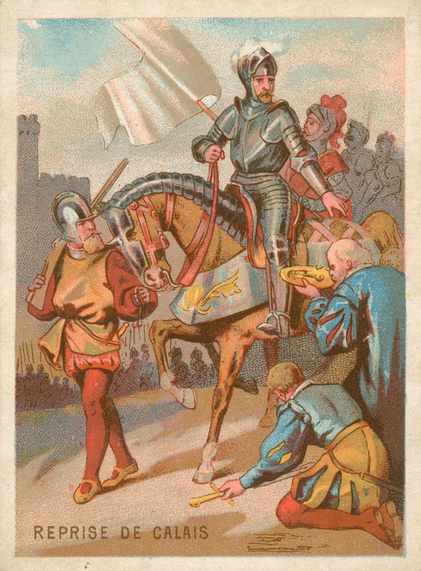 Erobringen av Calais av kong Henry II av Frankrike av French School