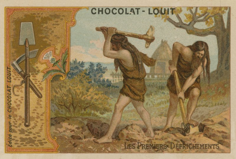 De første rydningene av land av French School