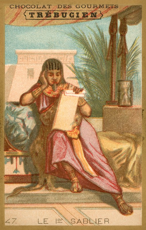 Det første timeglasset (chromolitho) av French School