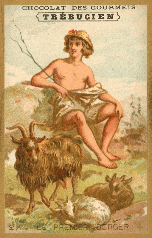 Den første hyrden (chromolitho) av French School