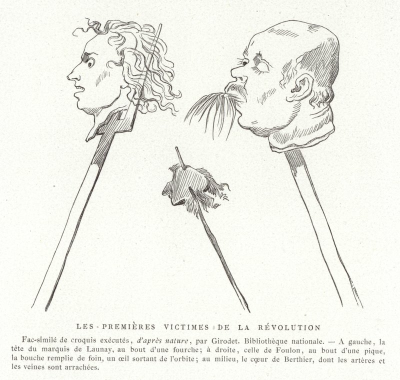 De første ofrene for den franske revolusjonen, juli 1789 av French School