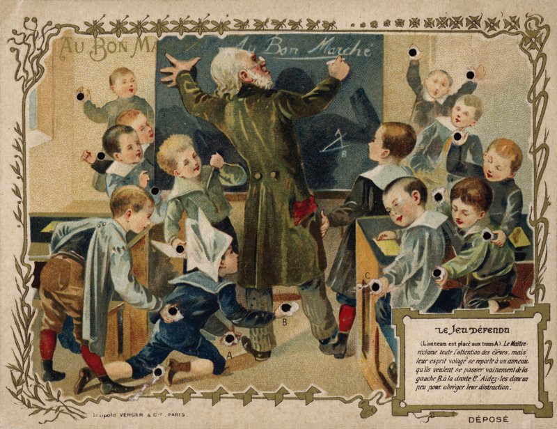 Det forbudte spillet (chromolitho) av French School
