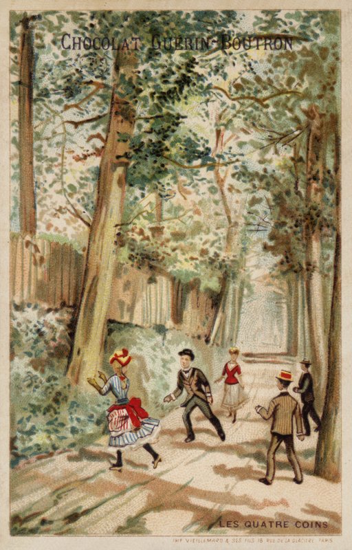 De fire hjørnene (chromolitho) av French School