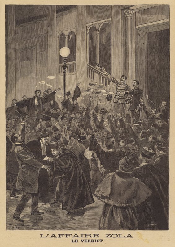 Injurierettssaken mot Emile Zola av French School