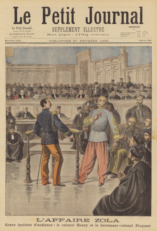 Injurierettssaken mot Emile Zola av French School