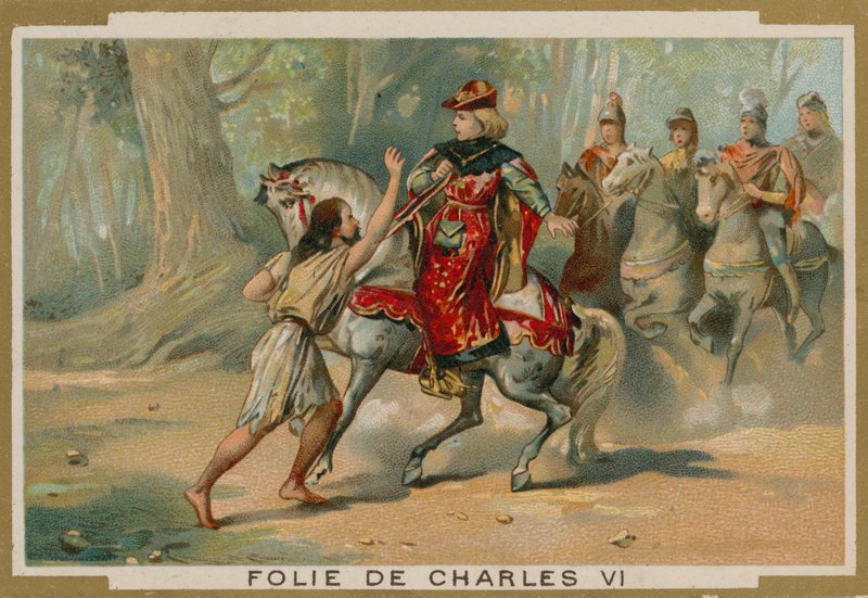 Galskapen til kong Charles VI av Frankrike, 1392 av French School