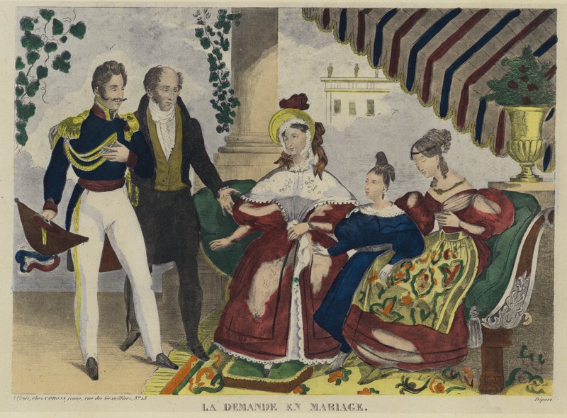 Frieriet (fargelitografi) av French School