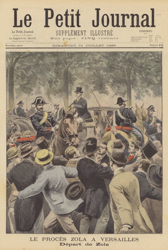 Rettssaken mot Emile Zola i Versailles av French School
