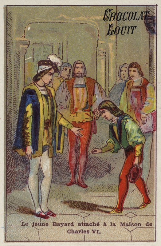 Den unge Bayard knyttet til huset til Charles VI av French School