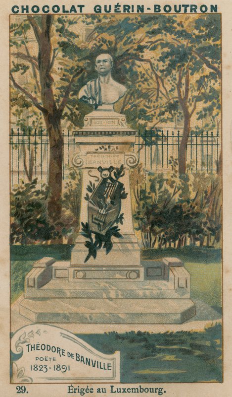 Theodore de Banville, poet, 1823-1891, Erigee i Luxembourg av French School