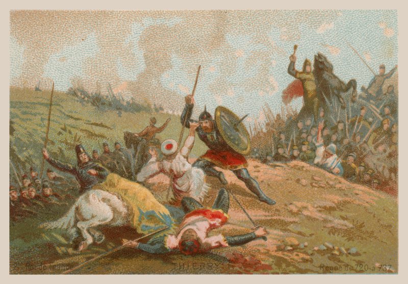 Thierry II, konge av Frankrike fra 720-737 av French School