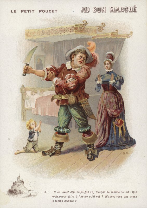 Tom Thumb, Mann med dolk av French School