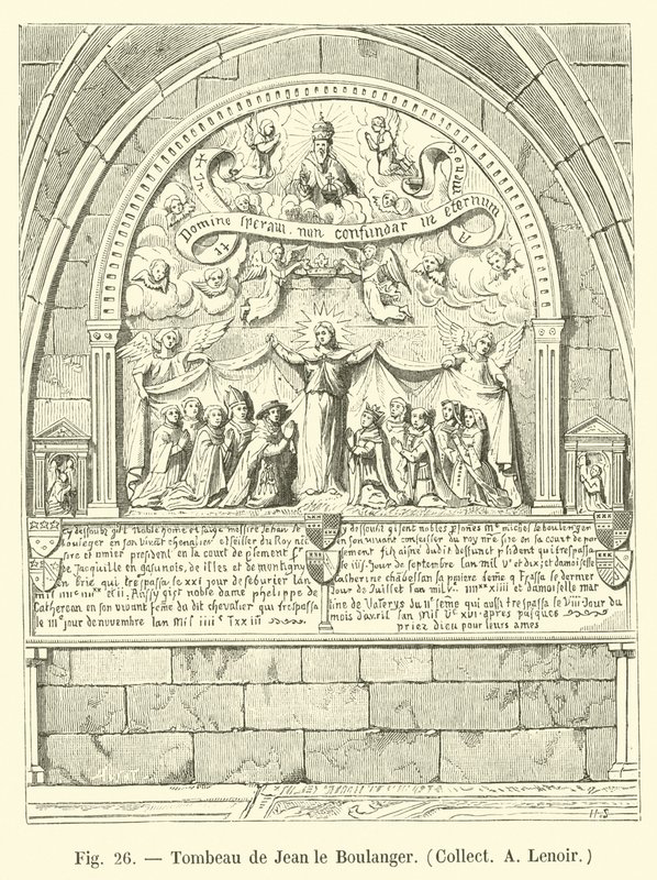 Tomb of Jean the Baker, Collect A Lenoir av French School