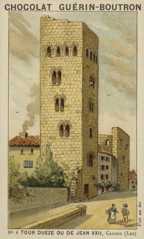 Tour Dueze eller Jean XXII, Cahors, Lot av French School