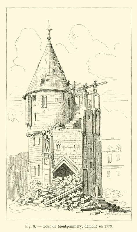 Montgommery-tårnet, revet i 1778 av French School