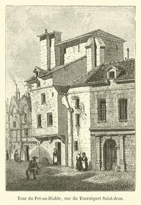Tower of Pet-au-Diable, rue du Tourniquet Saint-Jean av French School