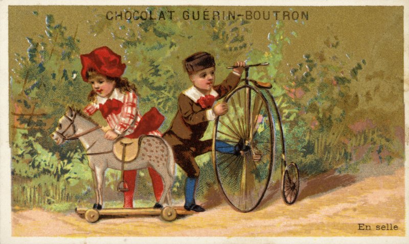 Lekehest og lekesykkel av French School